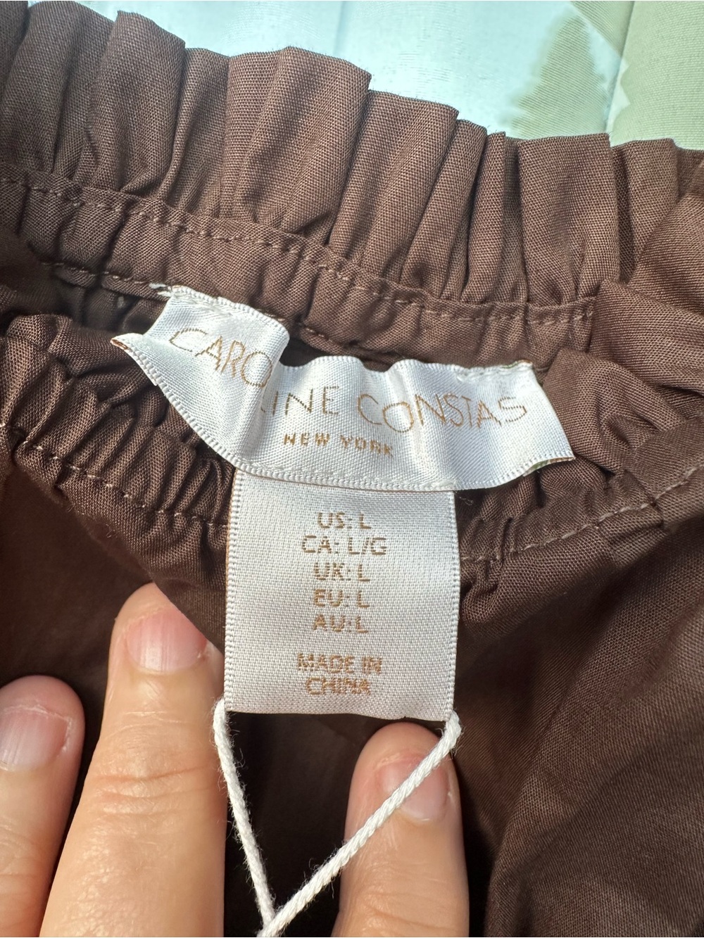 Caroline Constas Chocolate Brown Smocked Maxi Dress - Picture 6 of 9